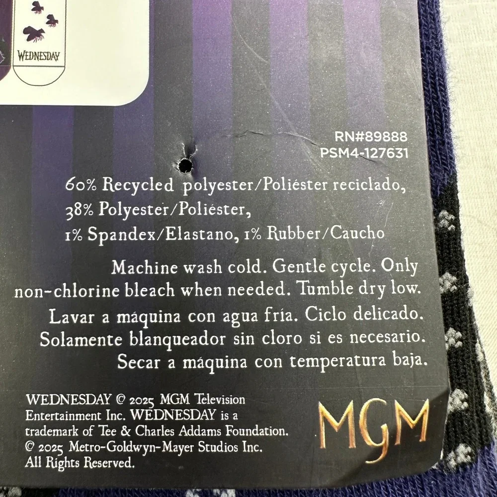 Wednesday Low Cut Socks 10 Pairs Girls Gothic Graphic‎ 4-10